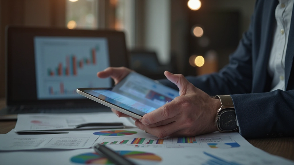 Portfolio mit verschiedenen Investitionen und Aktienverteilung