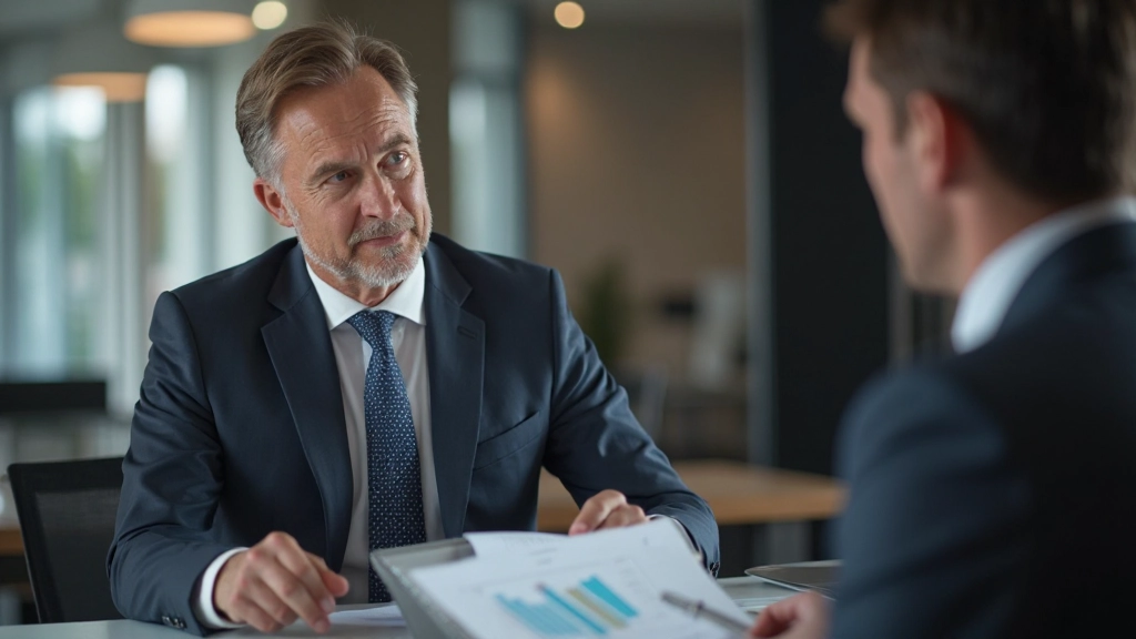 Finanzberater präsentiert Diversifizierungsstrategie mit verschiedenen Vermögenswertklassen