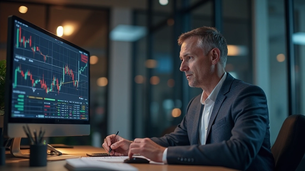 Anleger studiert Rohstoffmärkte und Edelmetalle