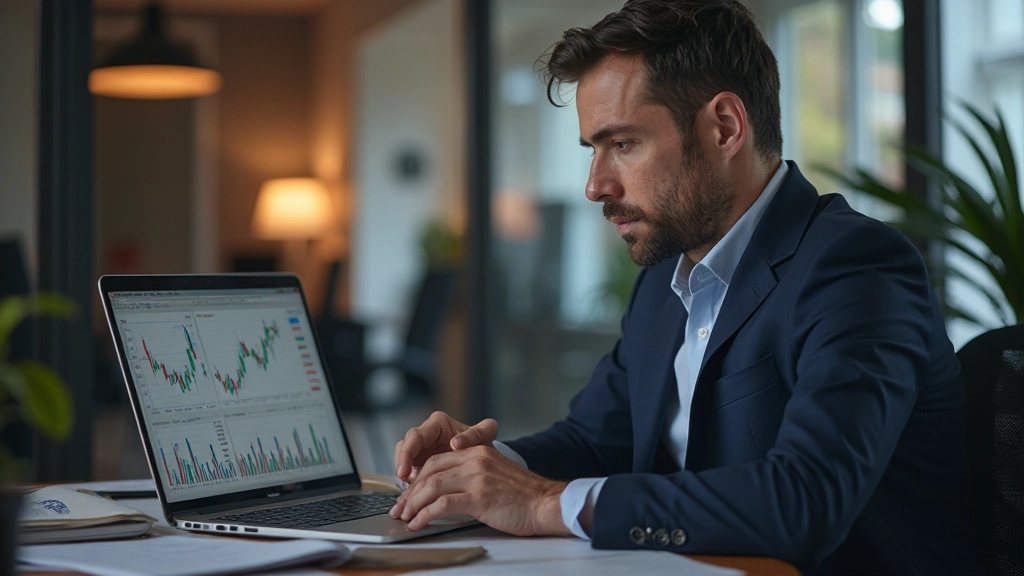 Diversifiziertes Finanzportfolio mit verschiedenen Anlageoptionen und Balkendiagrammen