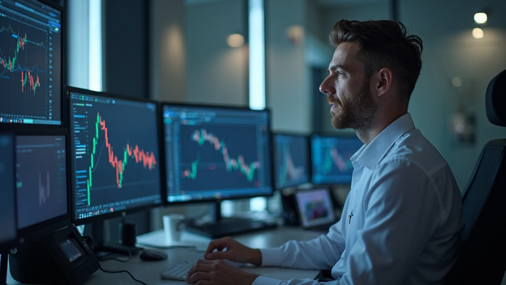 Professionelle Handelsplattform mit Aktienkursen und Diagrammen