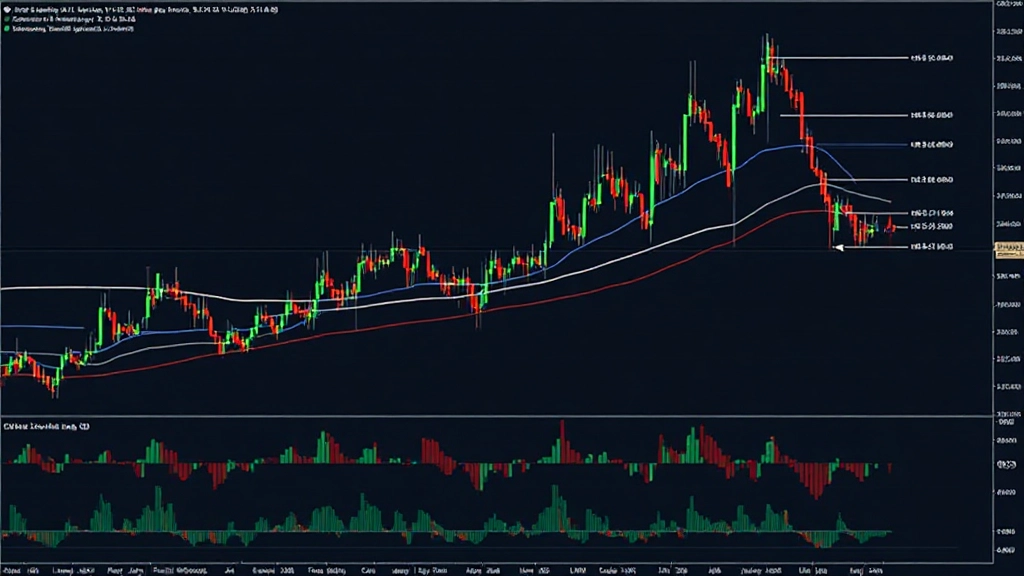 Tradingchart mit gekennzeichneten Unterstützungs- und Widerstandsniveaus, zeigt historische Preisbewegungen und Umkehrpunkte