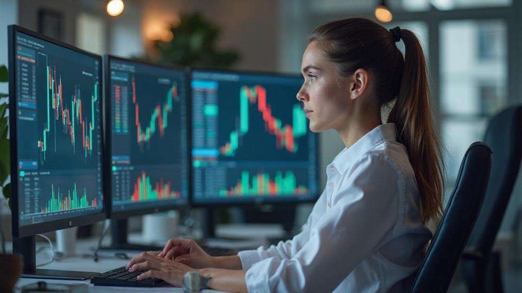 Grafik zeigt Aktiendiagramm mit steigenden Linien auf blauem Hintergrund