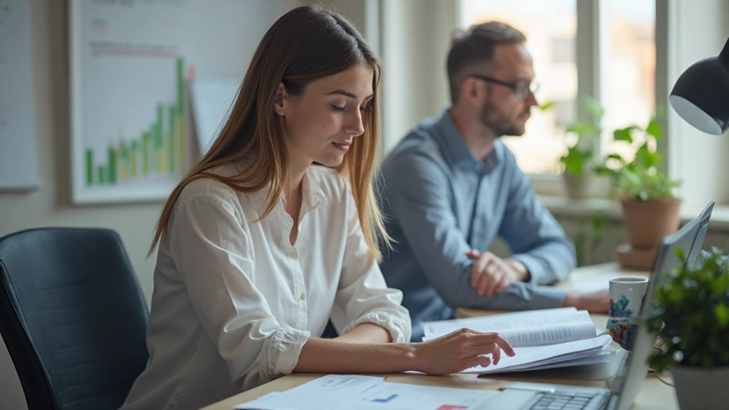 Anfänger studiert Wirtschaftsindikatoren und Konjunkturdaten