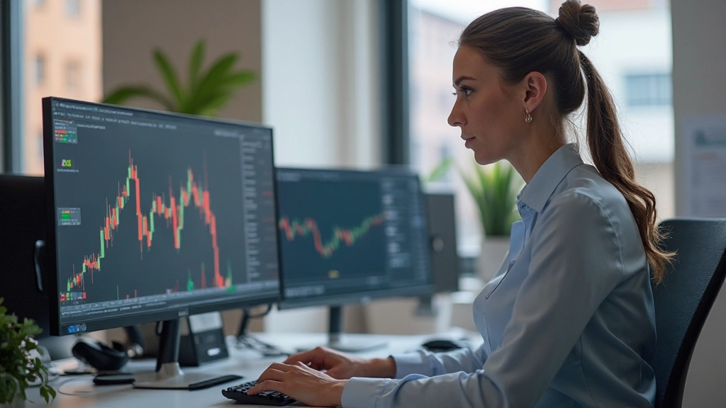Trader analysiert RSI und Momentum-Oszillatoren