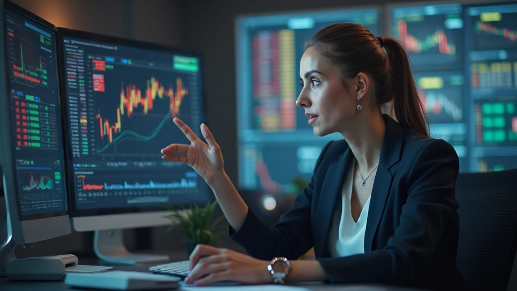 Trader analysiert Handelsvolumen und Preisbestätigung