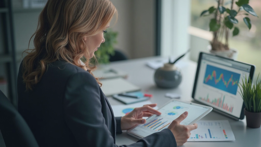 Portfolio-Manager arrangiert verschiedene Vermögensklassen auf einem Dashboard