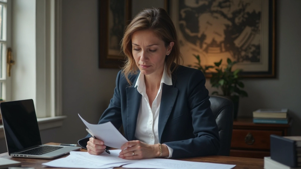 Finanzplaner zeigt Risikomanagement-Strategien mit Grafiken